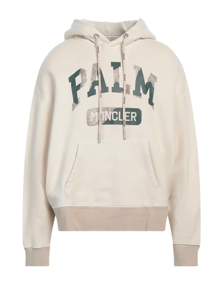Мужское худи 8 Moncler Palm Angels, молочное