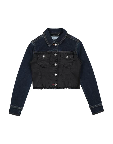 Мужская джинсовая куртка Philipp Plein KIDS, синяя