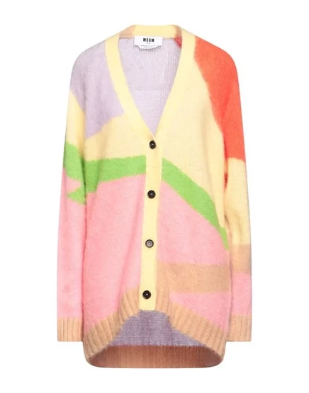 MSGM Кардиган светло-жёлтый