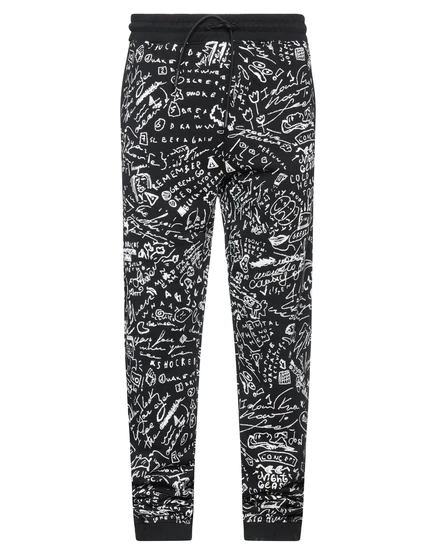 Мужские брюки Marcelo Burlon PAPERMAG флисовые, чёрные