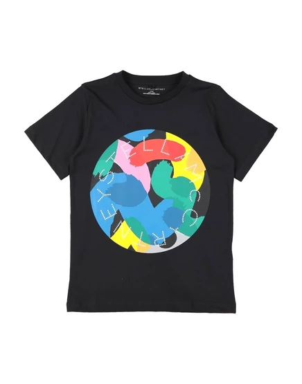 Детская футболка Stella McCartney Kids Junior, черная