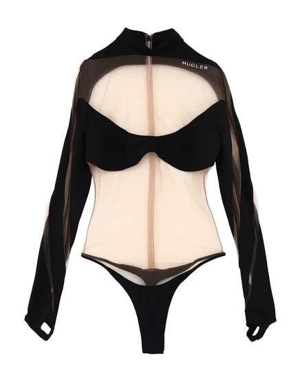 Женское боди Mugler JADR, чёрное