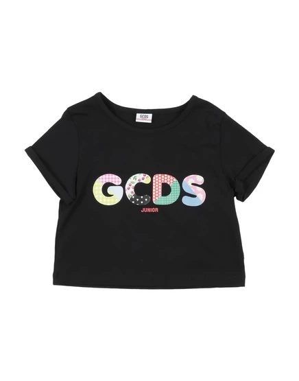 Детская футболка GCDS Mini Junior, черная