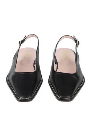 Женские балетки Tod's с задним ремешком, чёрные
