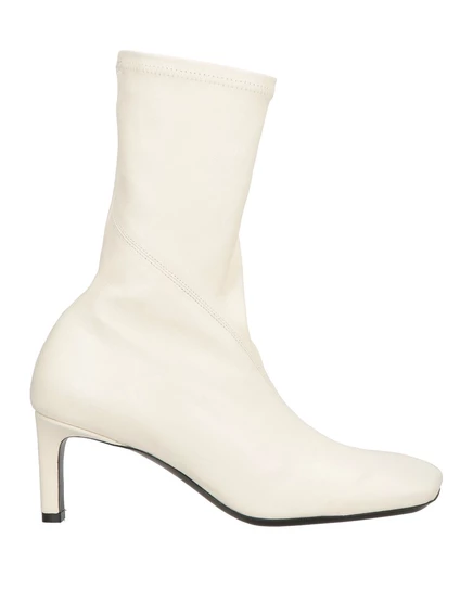 Женские ботильоны Jil Sander Wonderwoman, кожаные, кремовые