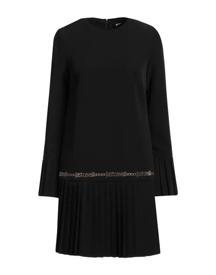 Женское короткое платье Just Cavalli со складками, чёрное