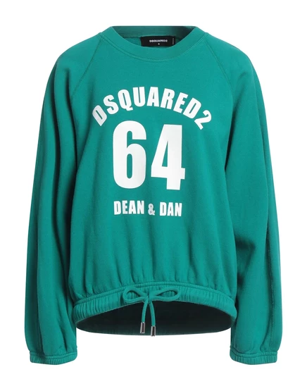 Женский свитшот DSquared2 WONDERWOMAN, изумрудный