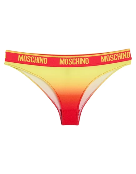Женские трусы Moschino Papermag, желтые