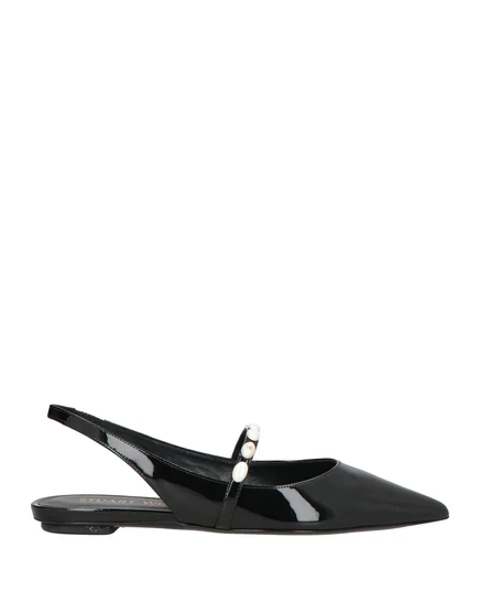 Женские балетки Stuart Weitzman Papermag с ремешком, черные