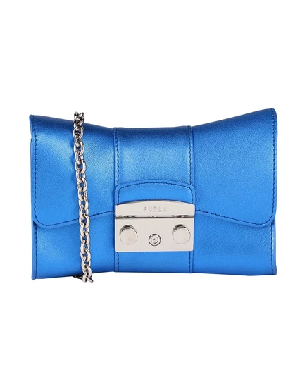 Женская сумка через плечо Furla PAPERMAG, лазурная