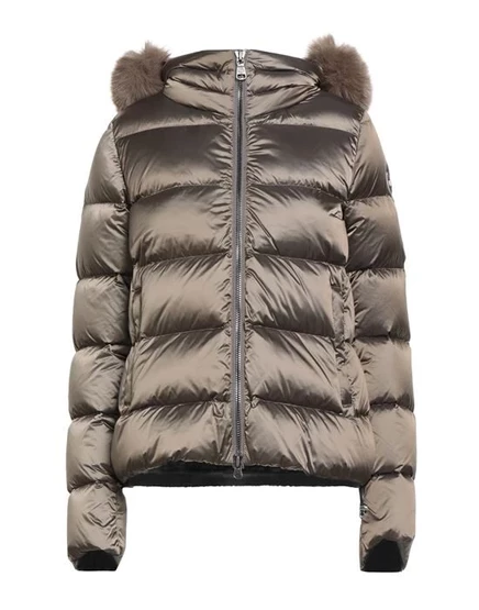 Женский короткий пуховик Colmar с искусственным мехом, бронзовый
