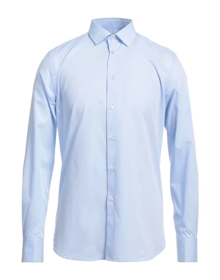 Мужская рубашка Trussardi жаккардовая, голубая