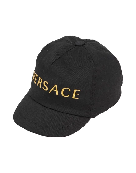 Мужская бейсболка Versace Young с логотипом, черная