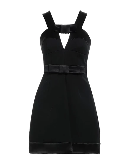 Женское мини-платье Jil Sander Braccialin с бантом, черное