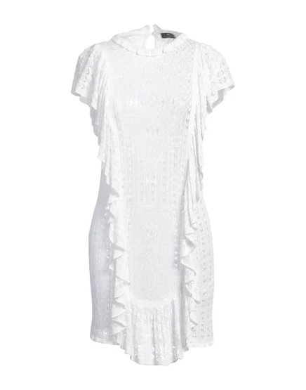 Женское короткое платье Elisabetta Franchi, белое