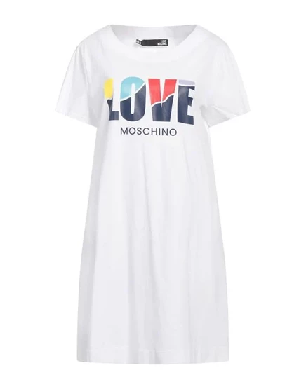 LOVE MOSCHINO Короткое платье белый