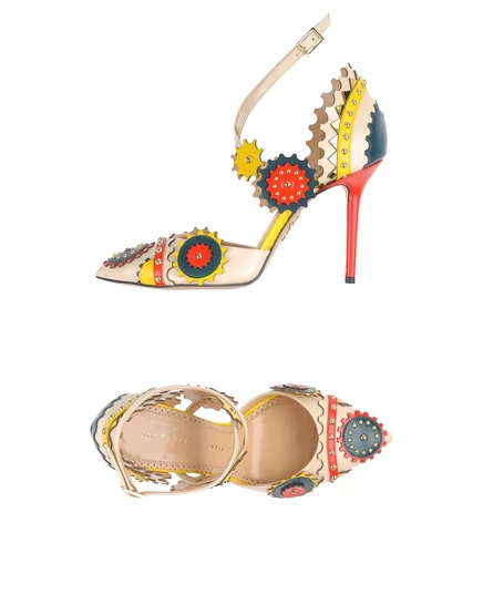 Женские туфли Charlotte Olympia Wonderwoman, бежевые
