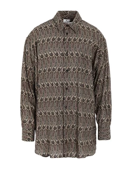ETRO Pубашка зелёный милитари