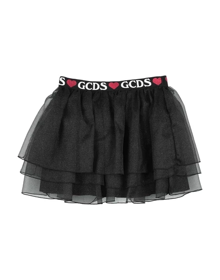Детская юбка GCDS Mini Promotion Junior, черная