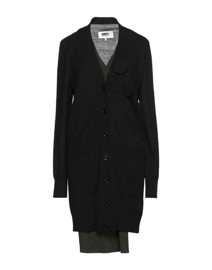 Женское платье MM6 Maison Margiela, миди, черное