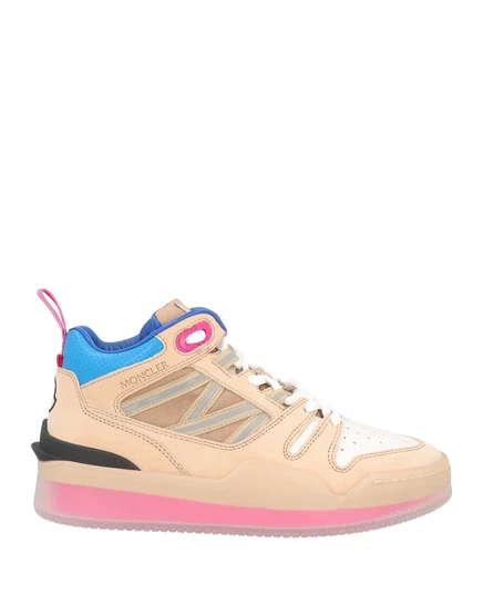 Женские кеды Moncler Sneakers высокие, бежевые