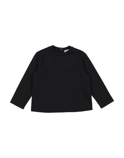 Детская футболка Emporio Armani Kids, иссиня-чёрная