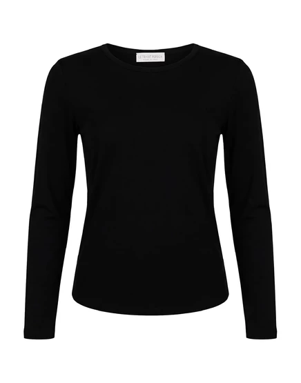 Женская футболка LE TRICOT PERUGIA Hamish, черная