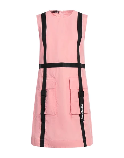 Женское мини-платье Love Moschino с декором, розовое