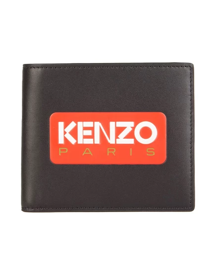 Мужской кожаный кошелек Kenzo Papermag, черный