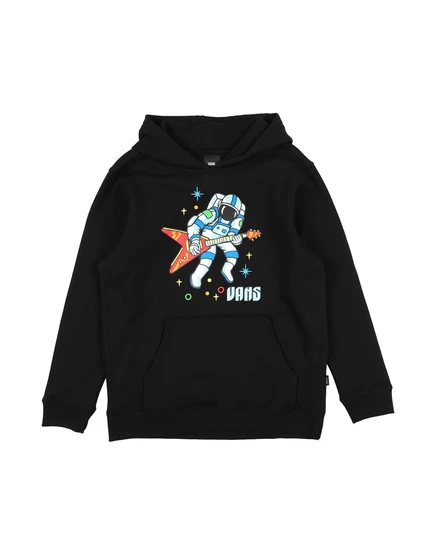 Детская толстовка Vans с капюшоном, хлопок, черная