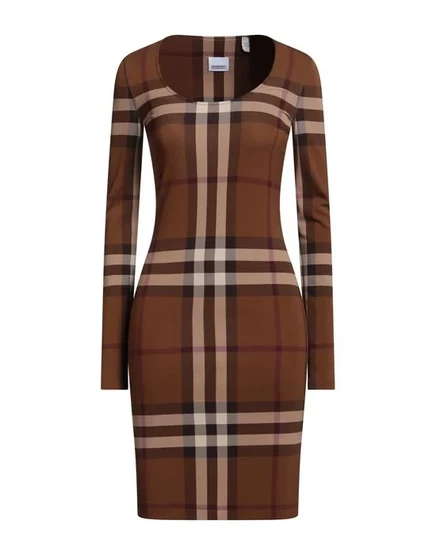 BURBERRY Короткое платье коричневый