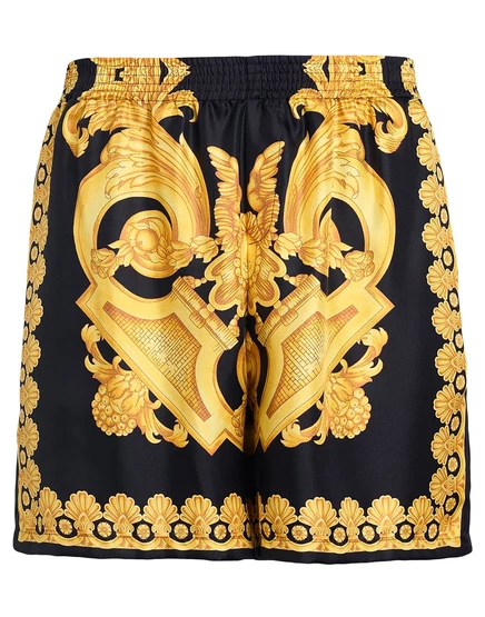 Мужские шорты Versace Lorenz_SP из шелка, желтые