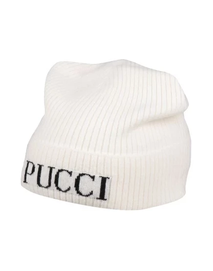 Женский берет Pucci, светло-кремовый