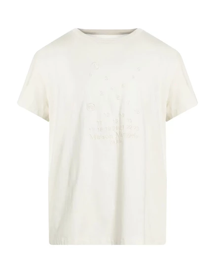 Мужская футболка Maison Margiela Hamish, гипсово-белая