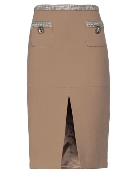 ELISABETTA FRANCHI Юбка миди хаки