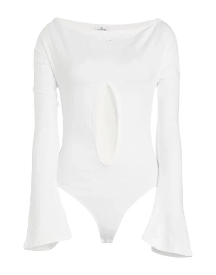 Женский боди-топ Courrèges, белый