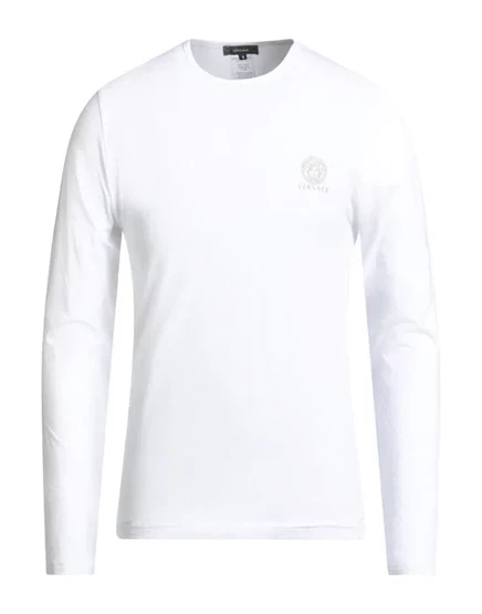 VERSACE Топы и бельевые футболки белый