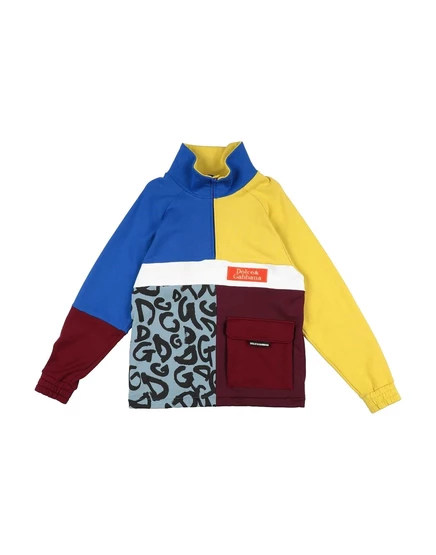 Мужская толстовка Dolce & Gabbana KIDS на молнии, синяя