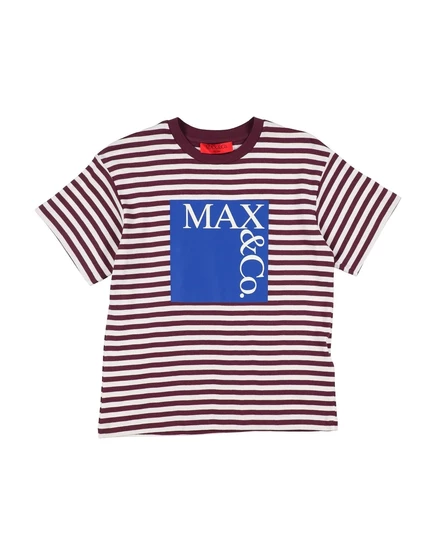 Детская футболка Max&Co. Promotion_junior, бордовая
