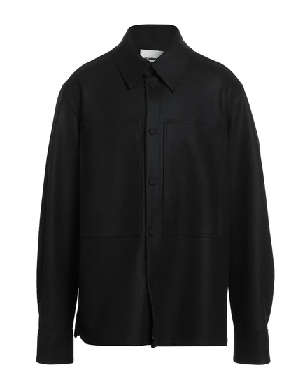 Мужская шерстяная куртка Jil Sander, черная
