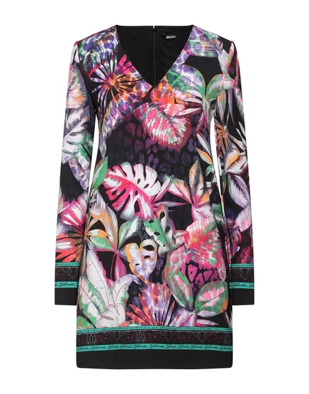 Женское мини-платье Just Cavalli Papermag, чёрное