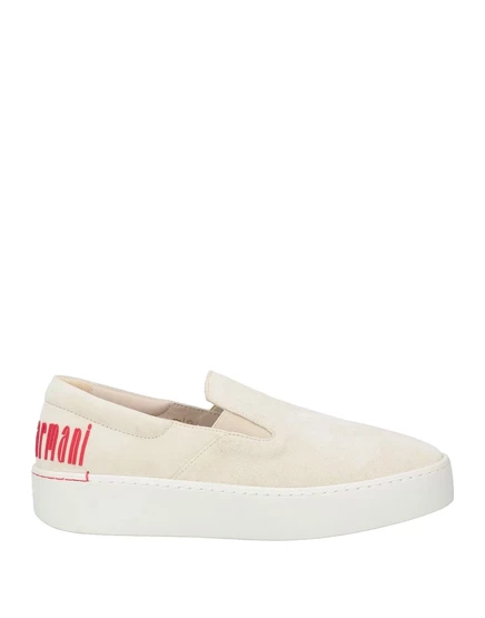 Женские слипоны Emporio Armani Lorenz_SP замша, светло-серые