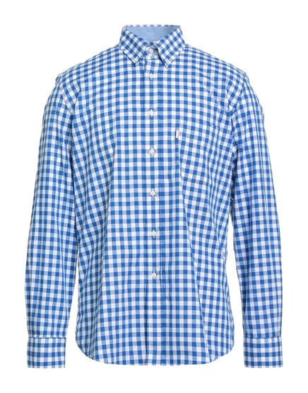 Мужская рубашка Barbour Lorenz_SP в клетку, синяя