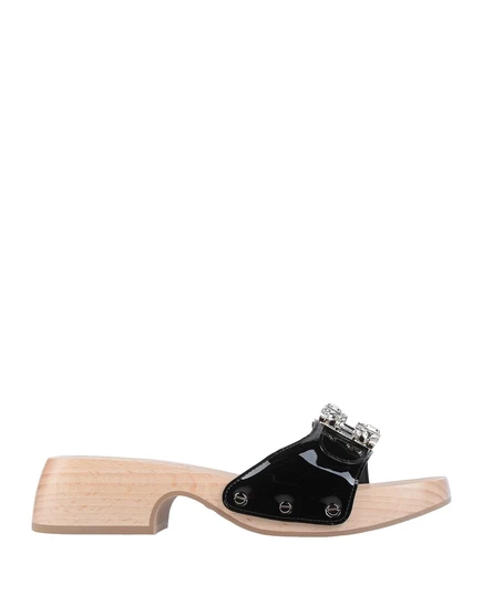 Женские сандалии Roger Vivier C_RIBEIRO, лак, черные