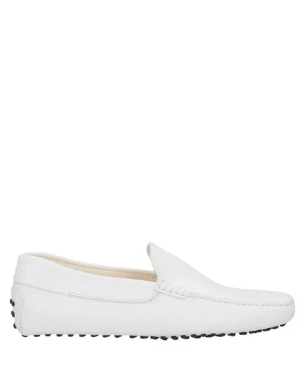 Мокасины Tod's, модель драйвер, кожаные, белые