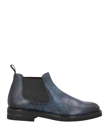 Мужские челси Santoni PAPERMAG кожаные, тёмно-синие