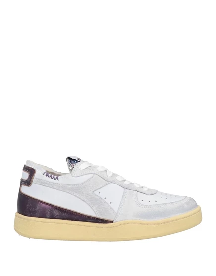 Женские кеды Diadora Heritage кожа/замша, гипсово-белые
