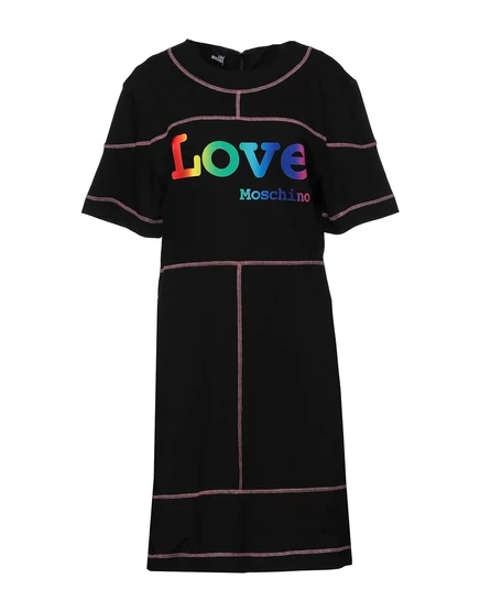 Женское миди-платье Love Moschino YOBA, чёрное