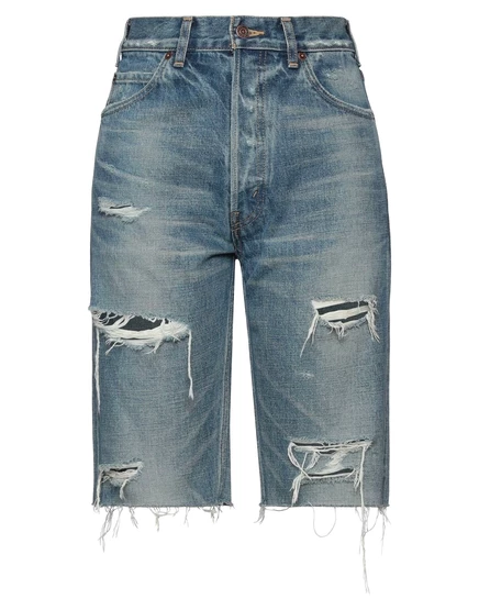 Мужские бермуды Celine Denim shorts джинсовые, синие