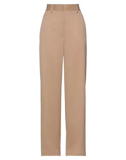 Женские широкие брюки MM6 Maison Margiela, бежевые